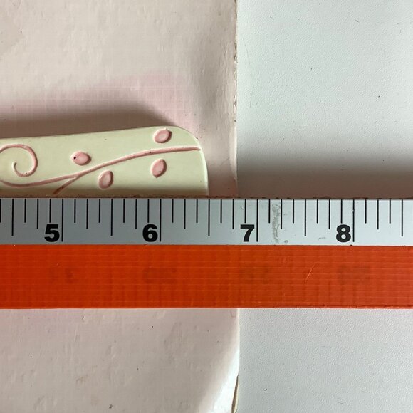 Bless This Baby Girl Nursery Cross By C.R. Gibson Pink Ribbon Hanger NEW - Picture 4 of 4